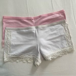 Mix & Co Lace Details Girls Underwear in Pink/White